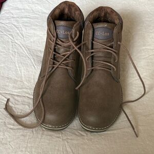Men's Brown Lace-Up Boots